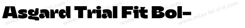 Asgard Trial Fit Bol字体转换